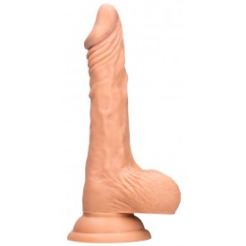 Телесный фаллоимитатор Realistic Dildo With Balls - 25 см.